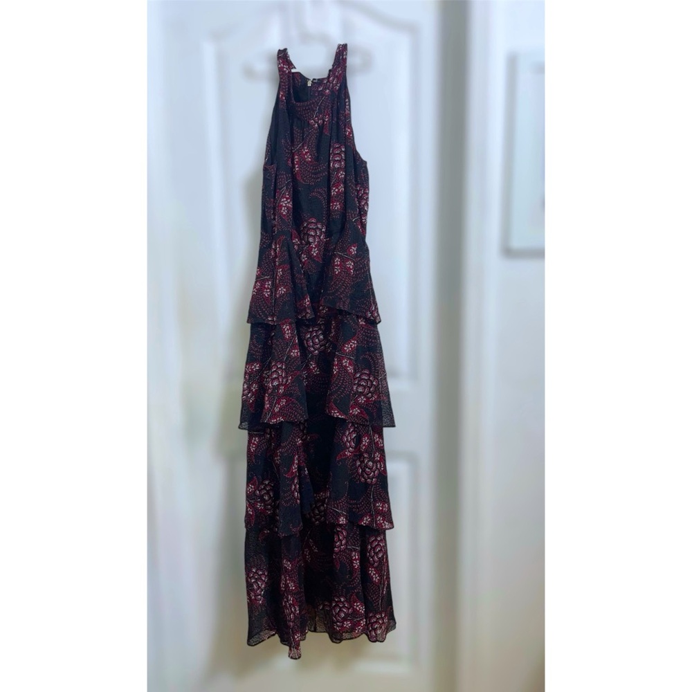 Tommy Hilfiger Women's Tiered Chiffon Maxi
Dress
